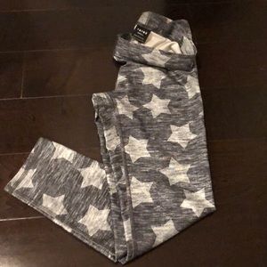 Terez Pants & Jumpsuits - Terez Grey 9” Star Cropped Leggings Size S Small Terez Pants & Jumpsuits - Terez Grey 9” Star Cropped Leggings Size S Small